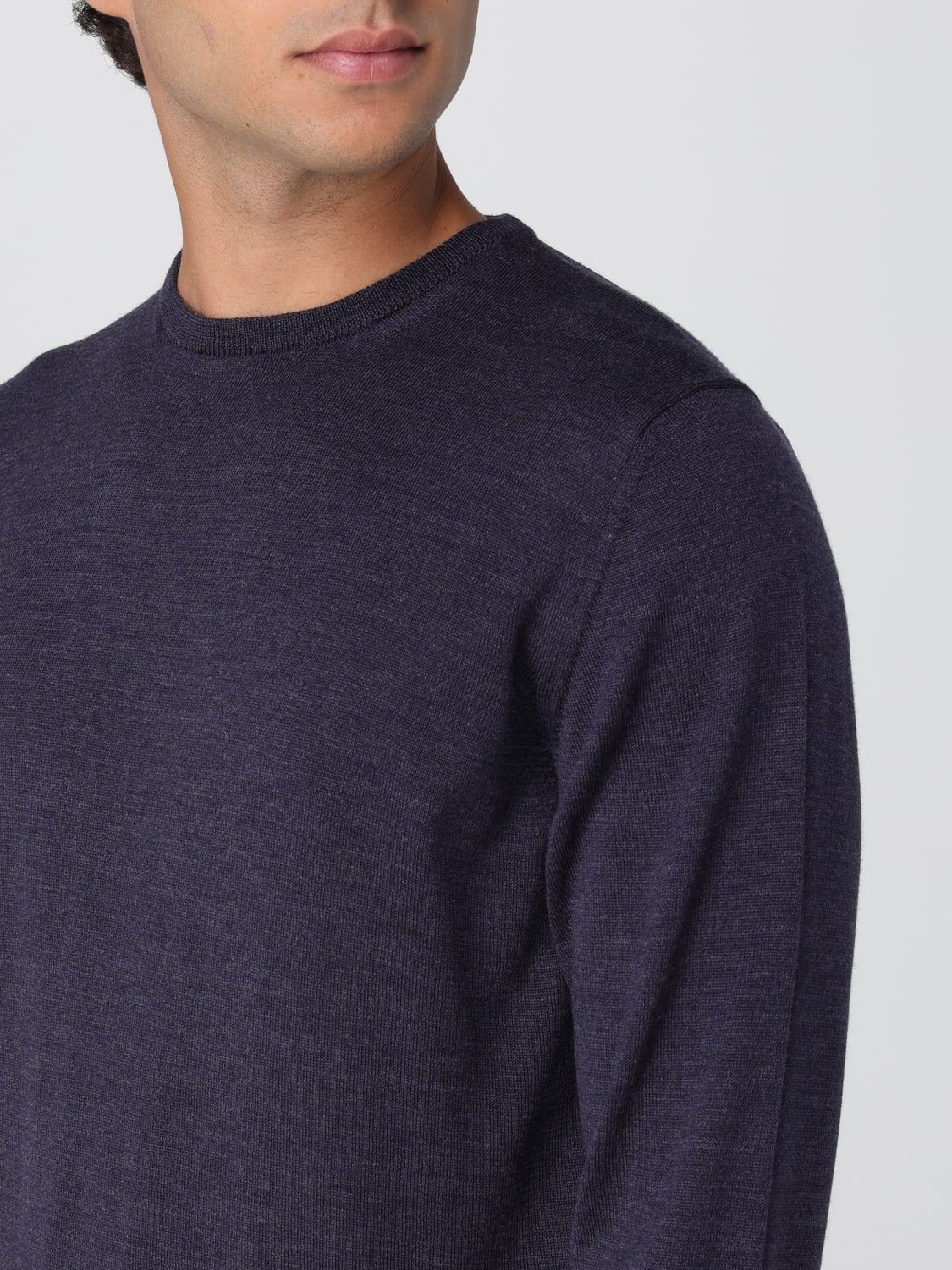 ROBERTO COLLINA SWEATER: Cardigan men Roberto Collina, Blue - Img 3