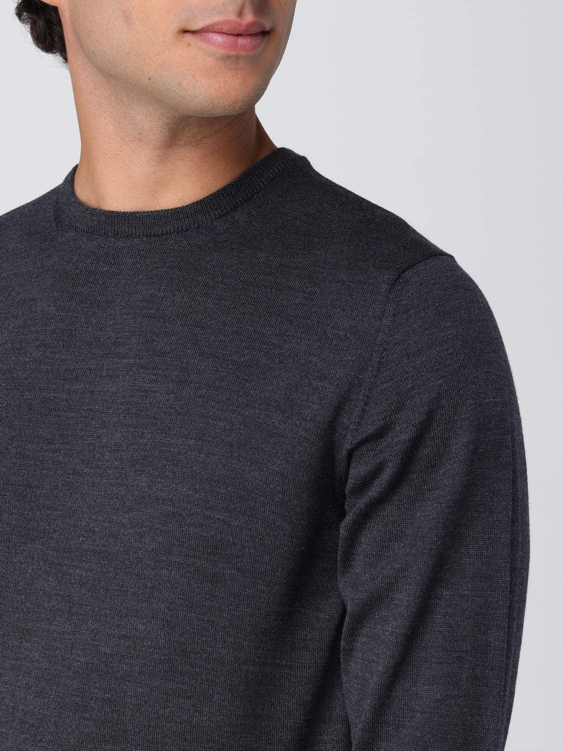 ROBERTO COLLINA セーター: カーディガン メンズ Roberto Collina, グレー - Img 3