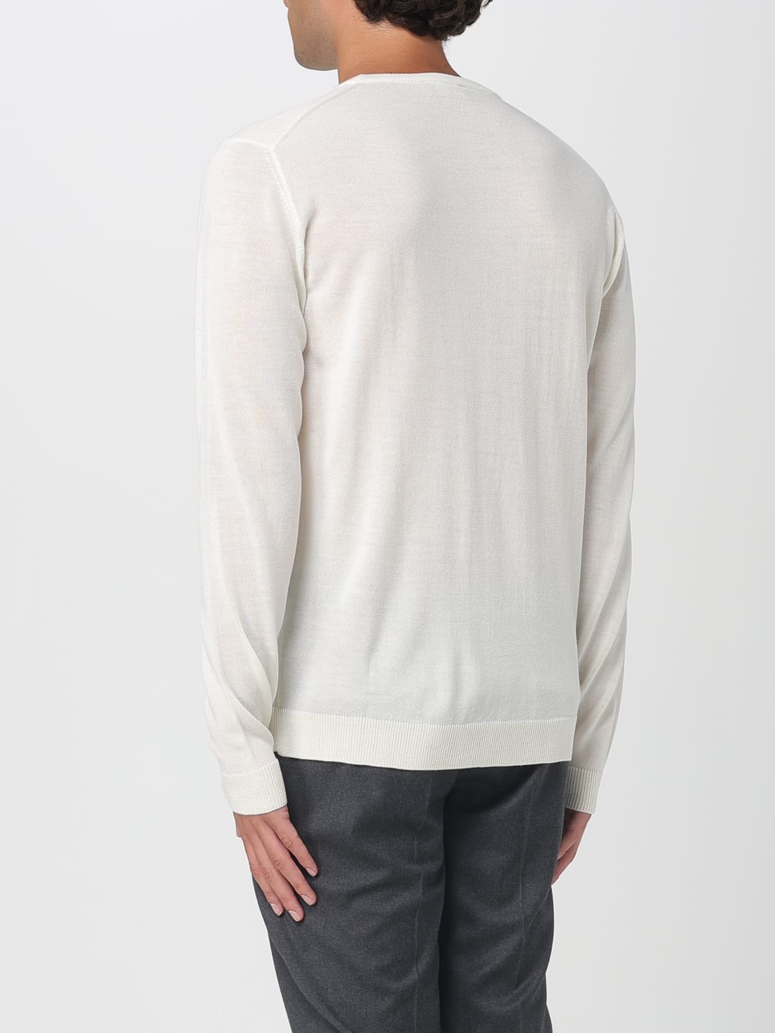 ROBERTO COLLINA SWEATER: Cardigan men Roberto Collina, Beige - Img 2