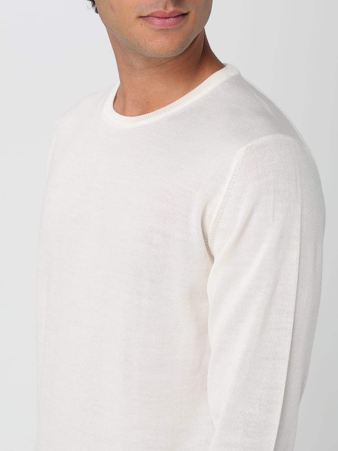 ROBERTO COLLINA SWEATER: Cardigan men Roberto Collina, Beige - Img 3