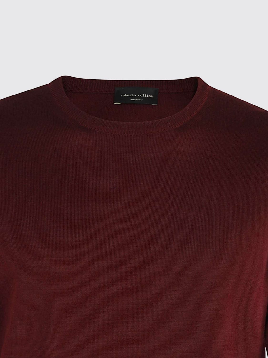 ROBERTO COLLINA SWEATER: Cardigan men Roberto Collina, Burgundy - Img 3
