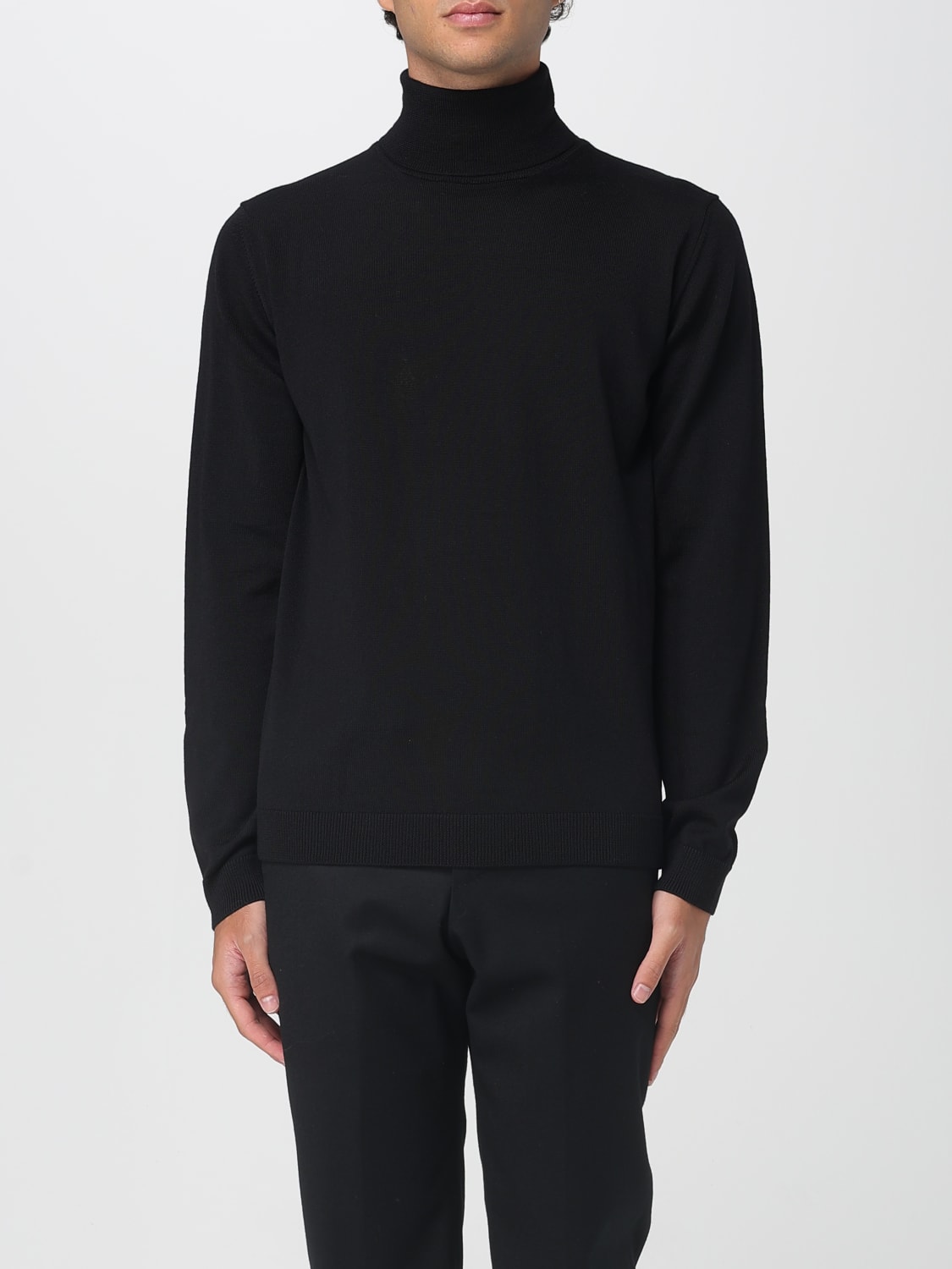 ROBERTO COLLINA SWEATER: Cardigan men Roberto Collina, Black - Img 1