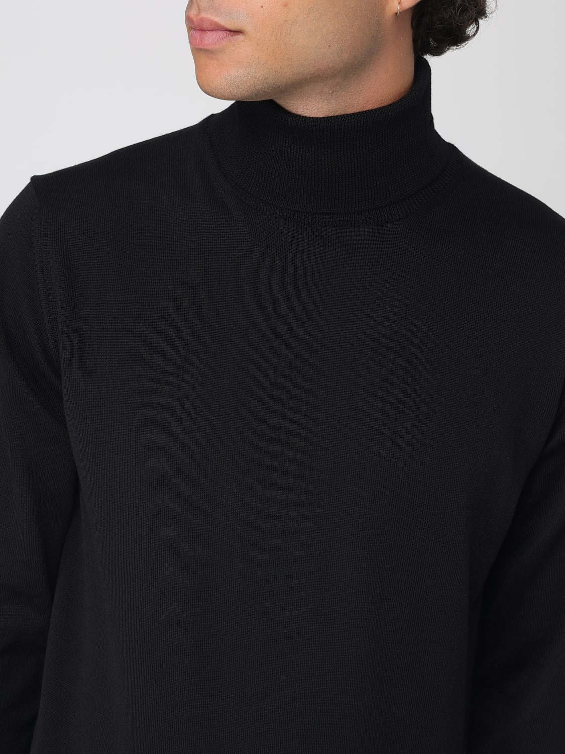 ROBERTO COLLINA SWEATER: Cardigan men Roberto Collina, Black - Img 3