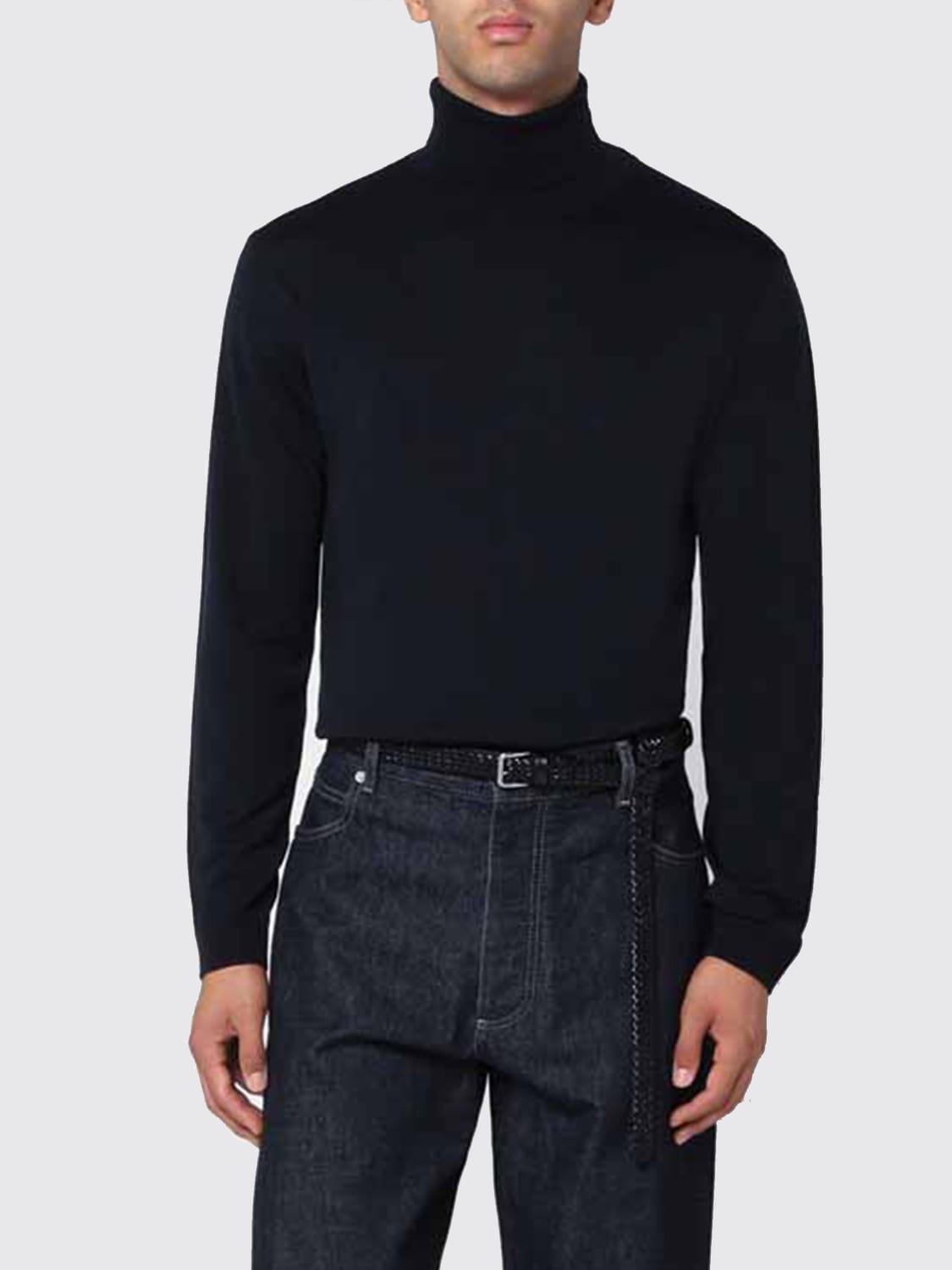 ROBERTO COLLINA JUMPER: Cardigan men Roberto Collina, Blue - Img 1