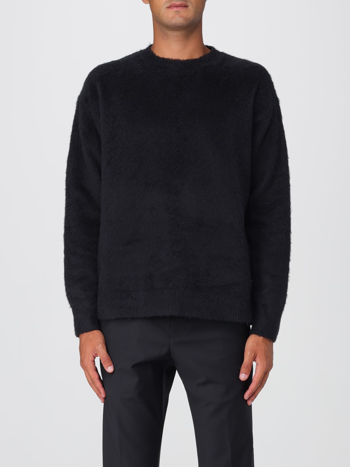 ROBERTO COLLINA SWEATER: Cardigan men Roberto Collina, Black - Img 1