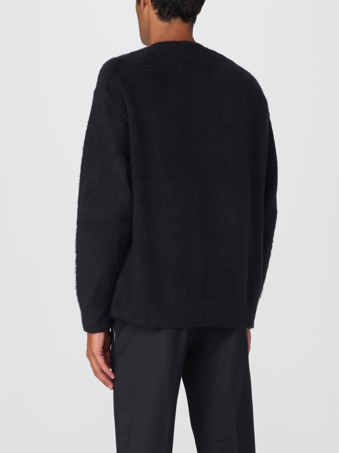 ROBERTO COLLINA SWEATER: Cardigan men Roberto Collina, Black - Img 2