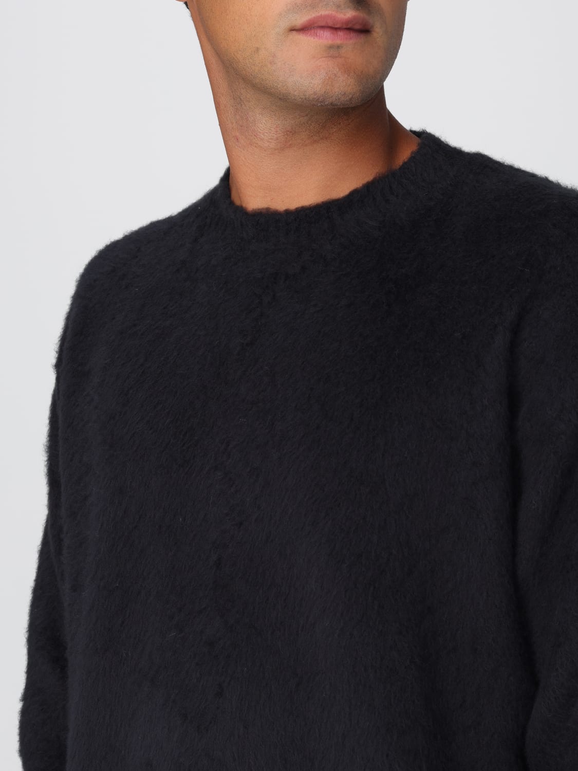 ROBERTO COLLINA SWEATER: Cardigan men Roberto Collina, Black - Img 3