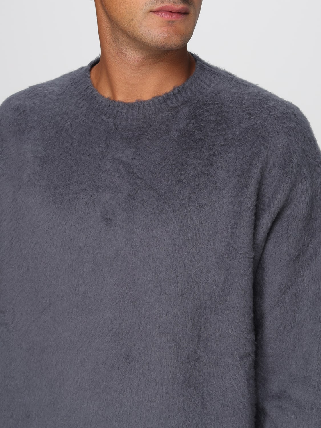 ROBERTO COLLINA SWEATER: Cardigan men Roberto Collina, Grey - Img 3