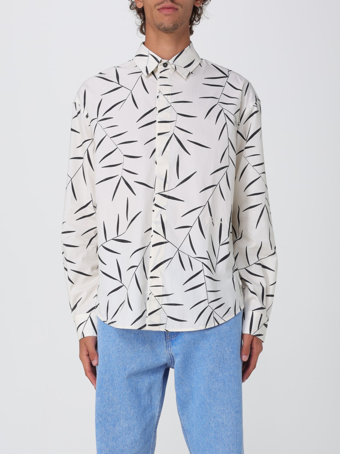 JACQUEMUS CAMICIA: Camicia Jacquemus in cotone stampato, Bianco - Img 1