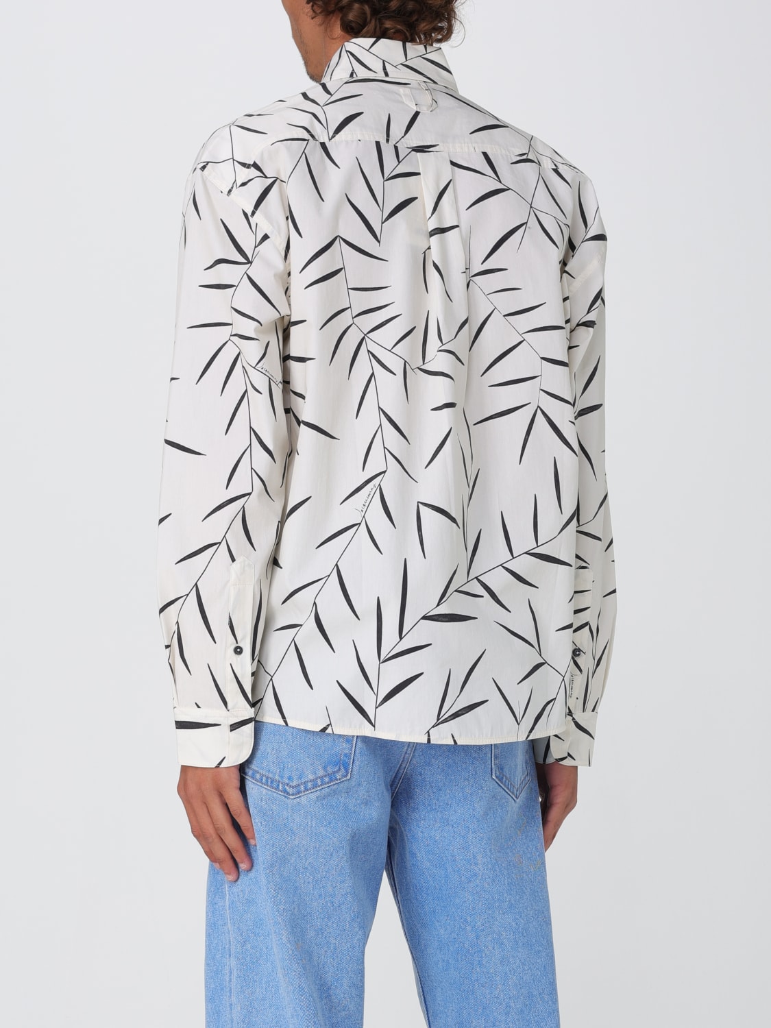 JACQUEMUS CAMICIA: Camicia Jacquemus in cotone stampato, Bianco - Img 3