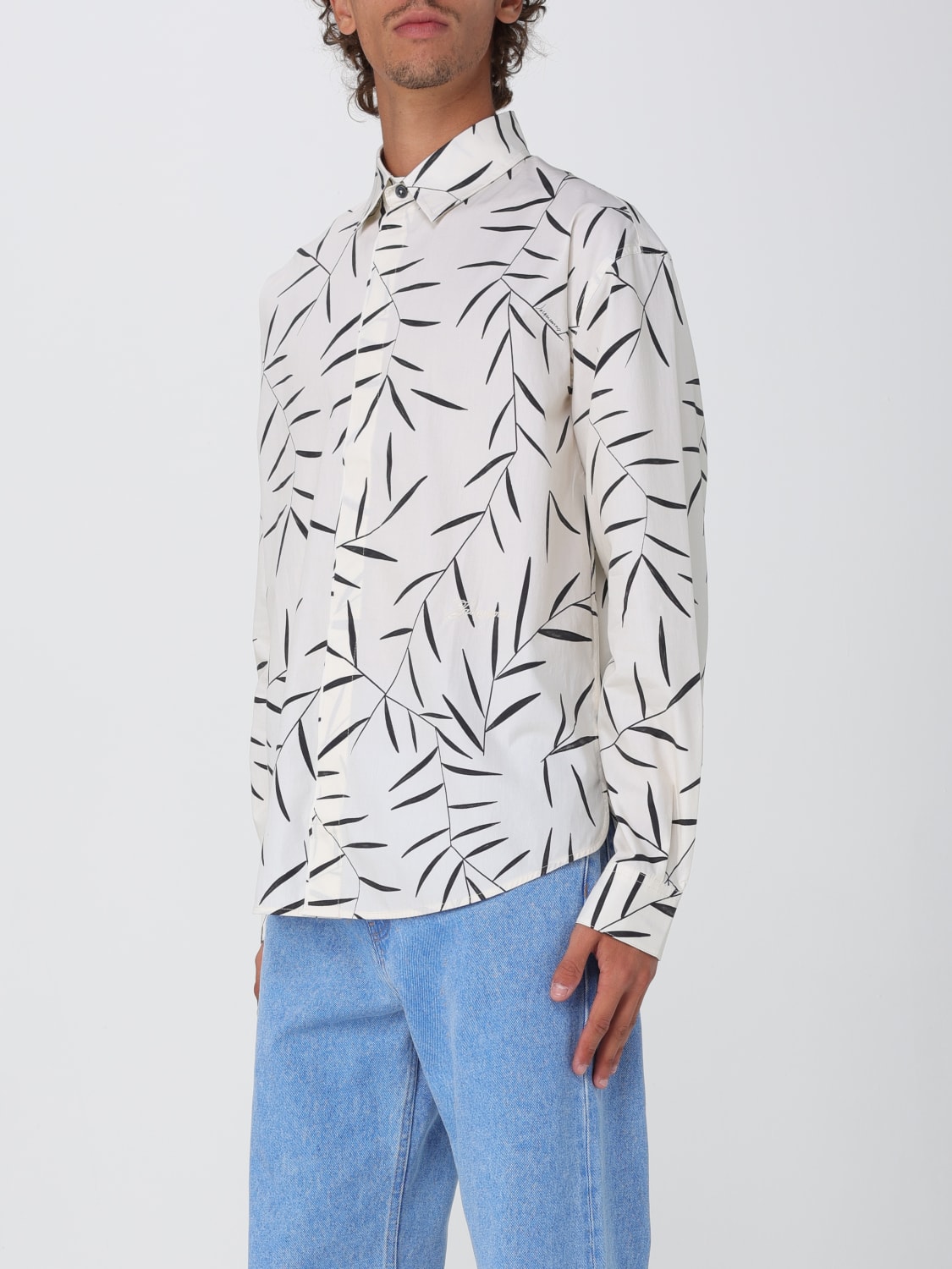JACQUEMUS CAMICIA: Camicia Jacquemus in cotone stampato, Bianco - Img 4