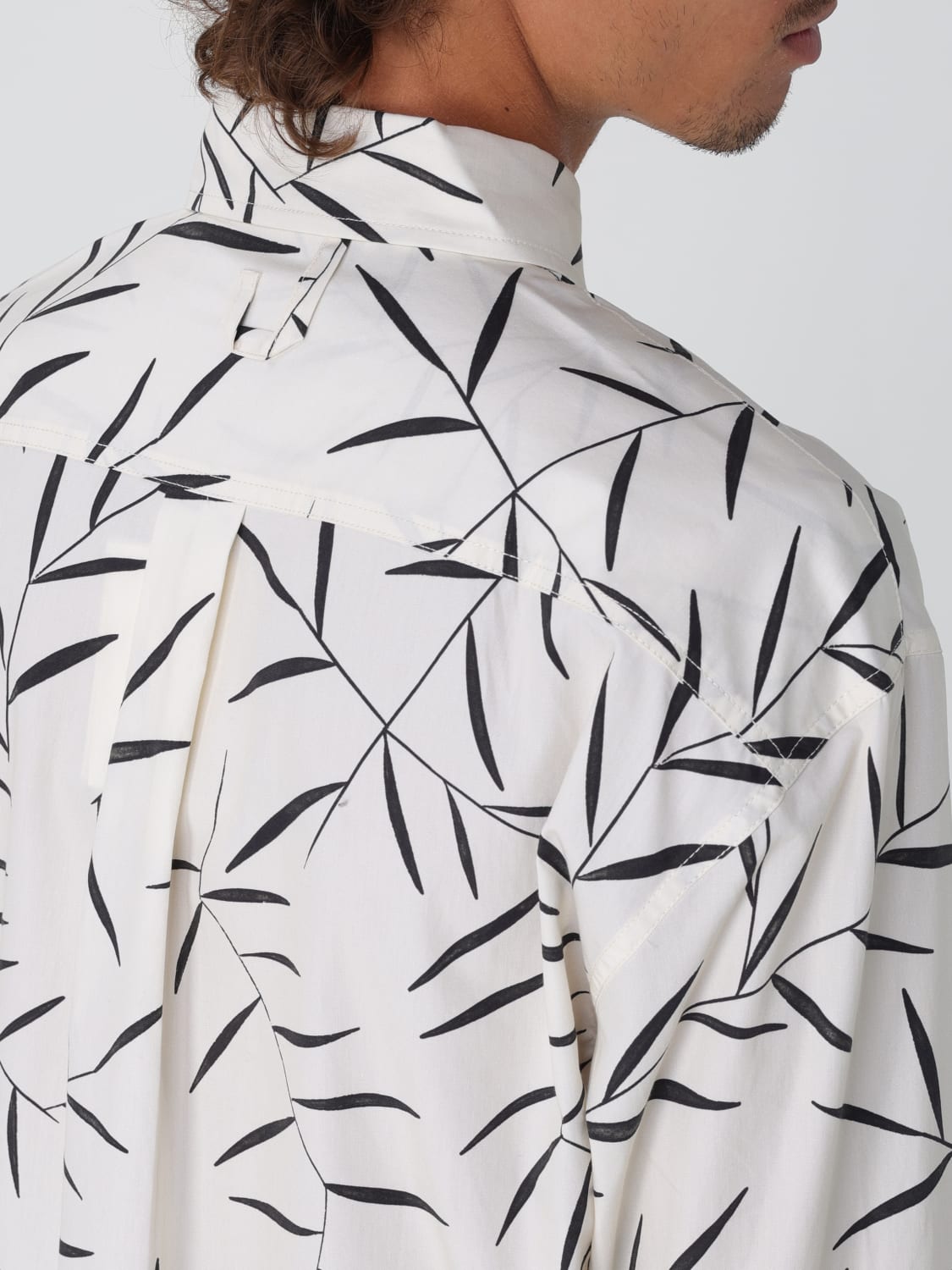 JACQUEMUS CAMICIA: Camicia Jacquemus in cotone stampato, Bianco - Img 5