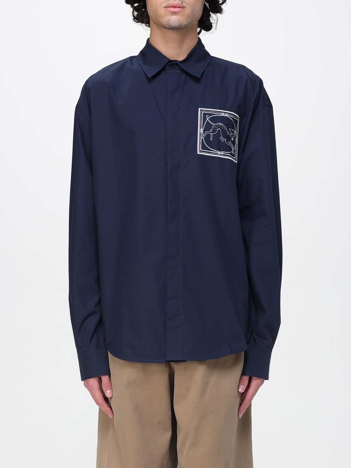 JACQUEMUS SHIRT: Shirt men Jacquemus, Blue - Img 1
