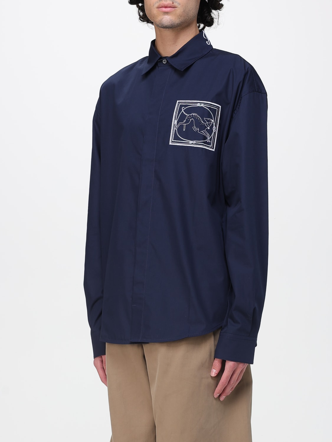 JACQUEMUS SHIRT: Shirt men Jacquemus, Blue - Img 4