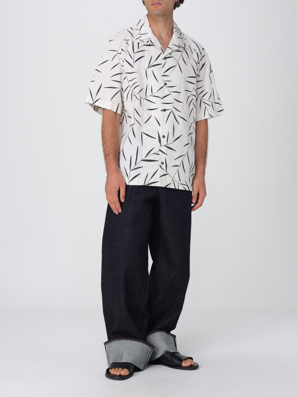 JACQUEMUS 衬衫: 衬衫 男士 Jacquemus, 白色 - Img 2