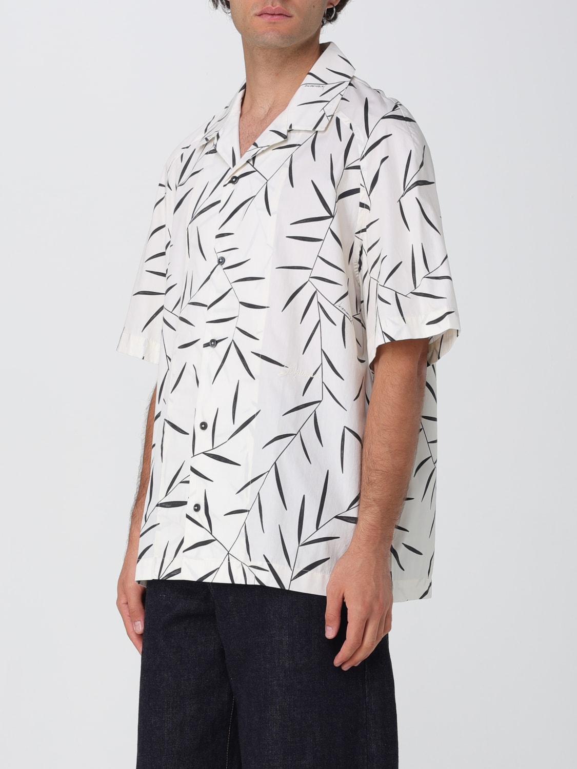 JACQUEMUS 衬衫: 衬衫 男士 Jacquemus, 白色 - Img 4