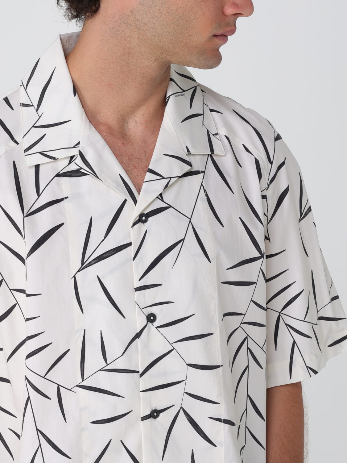 JACQUEMUS 衬衫: 衬衫 男士 Jacquemus, 白色 - Img 5