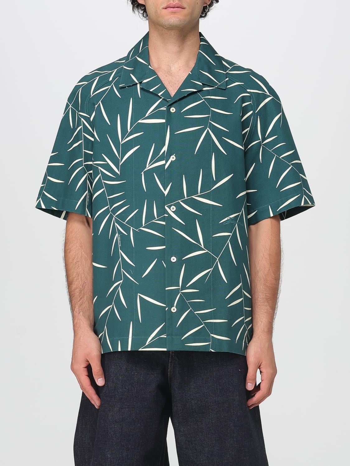 JACQUEMUS CAMISA: Camisa hombre Jacquemus, Verde - Img 1