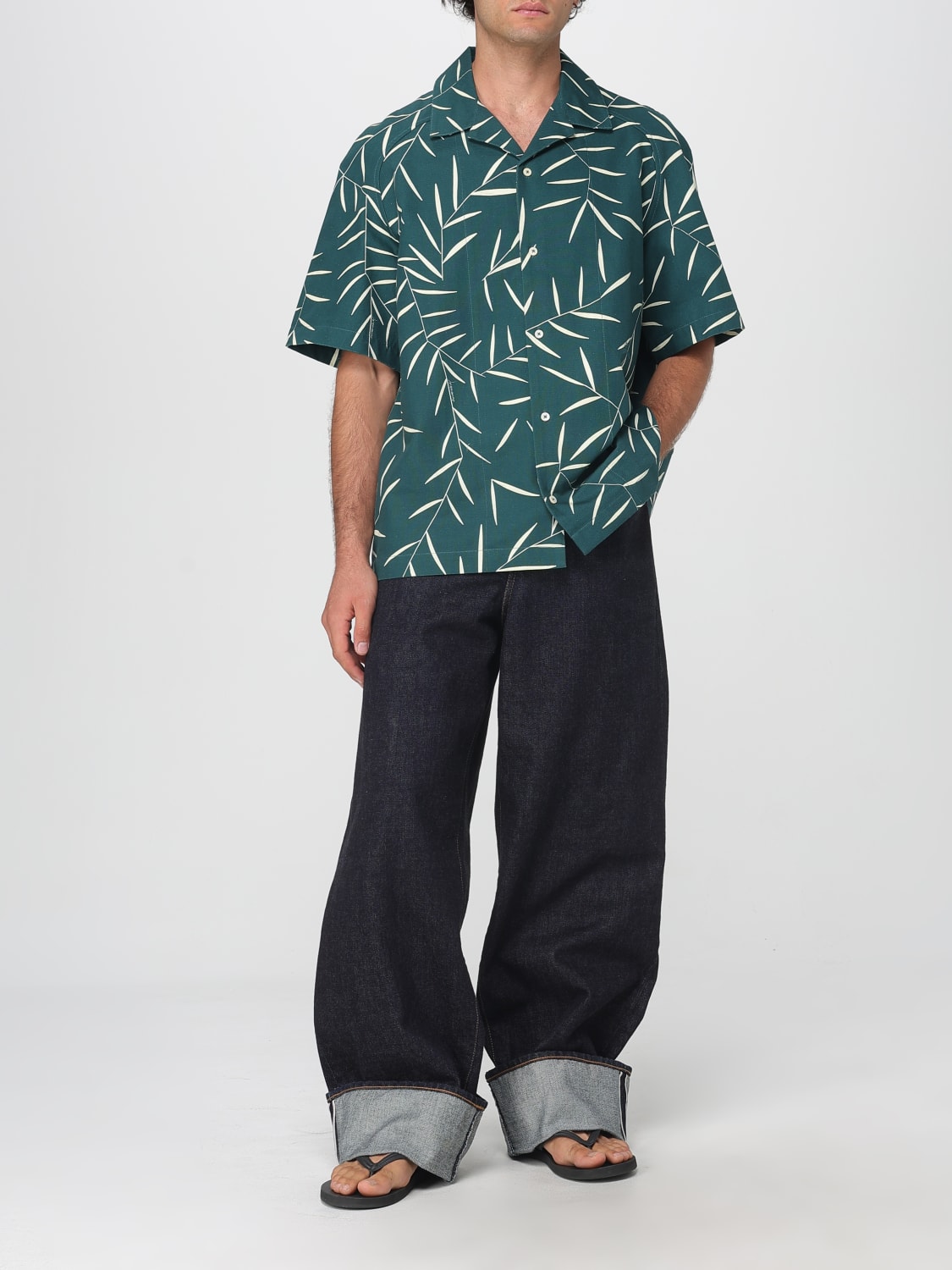 JACQUEMUS CAMISA: Camisa hombre Jacquemus, Verde - Img 2