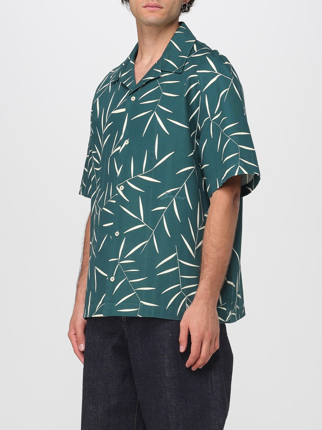 JACQUEMUS CAMISA: Camisa hombre Jacquemus, Verde - Img 4