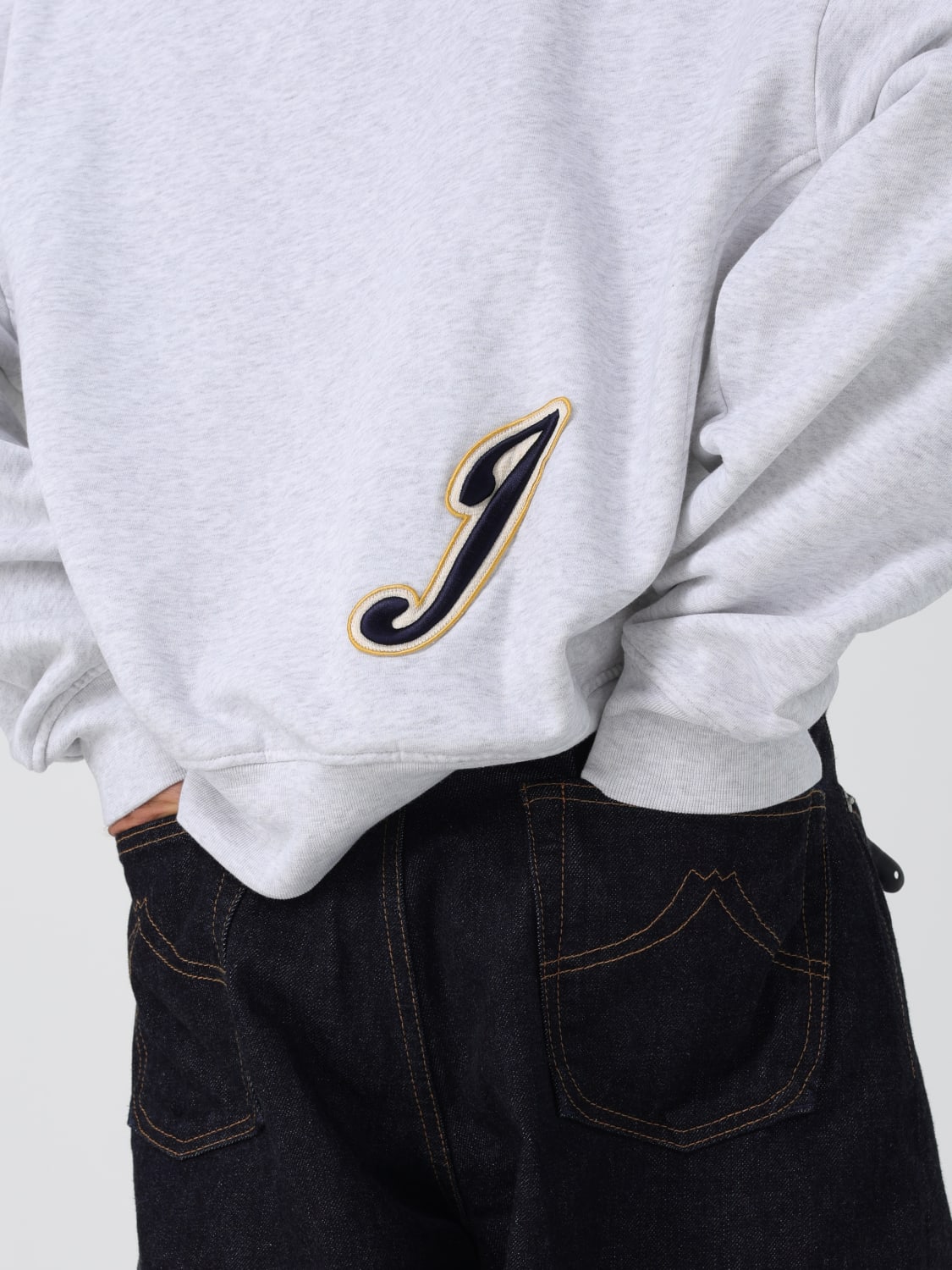 JACQUEMUS SWEATSHIRT: Sweatshirt men Jacquemus, Grey - Img 4