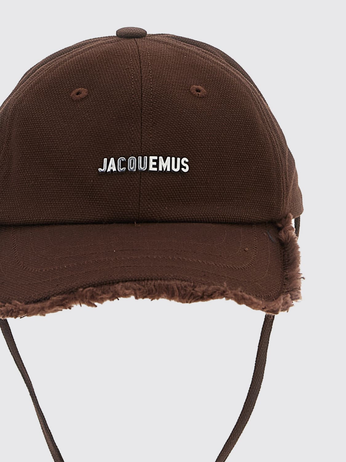 JACQUEMUS CAPPELLO: Cappello Jacquemus in cotone , Marrone - Img 3