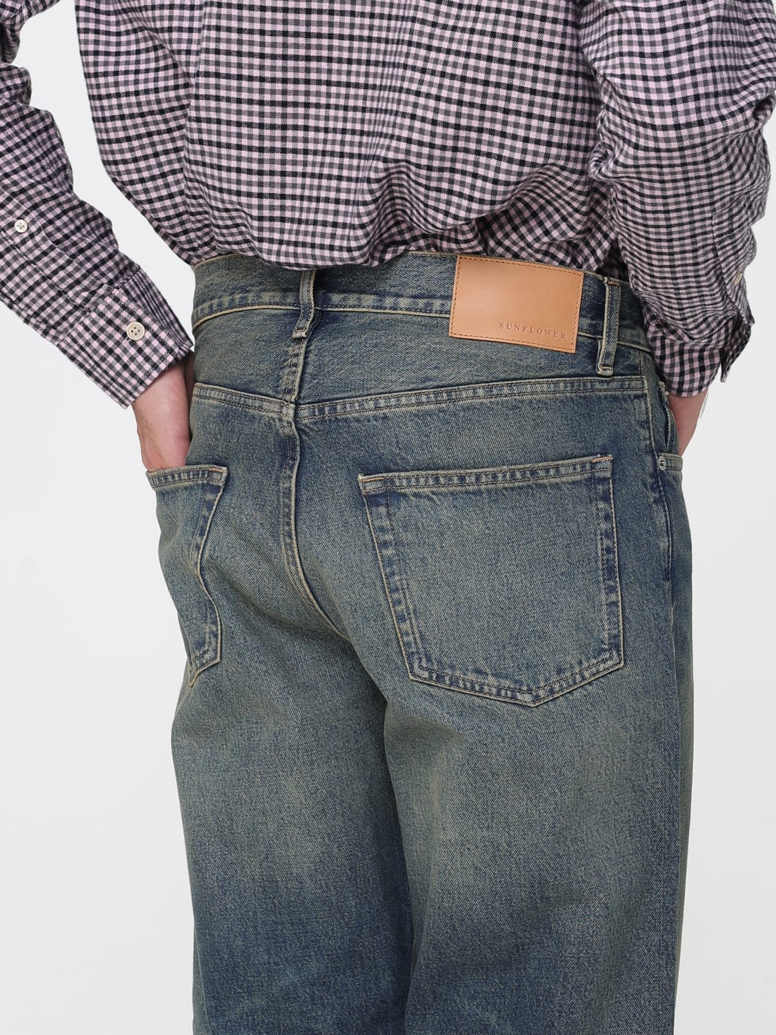 SUNFLOWER JEANS: Jeans men Sunflower, Blue - Img 4