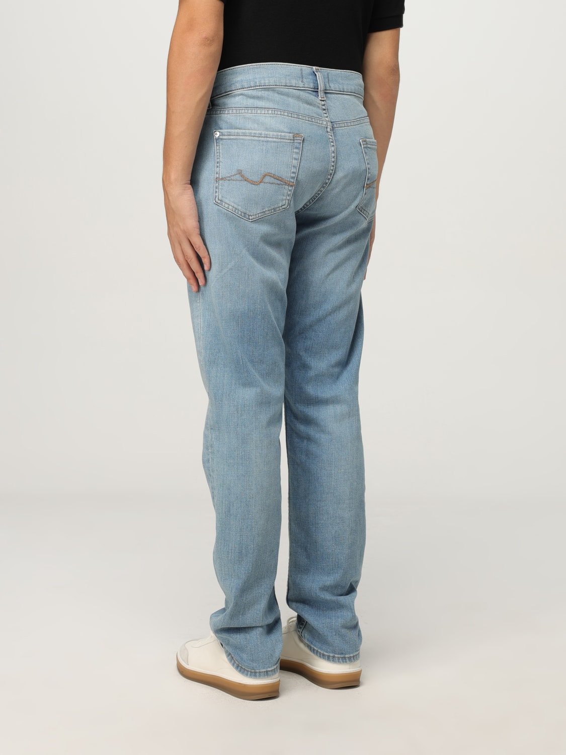 7 FOR ALL MANKIND JEANS: Jeans men 7 For All Mankind, Blue - Img 2