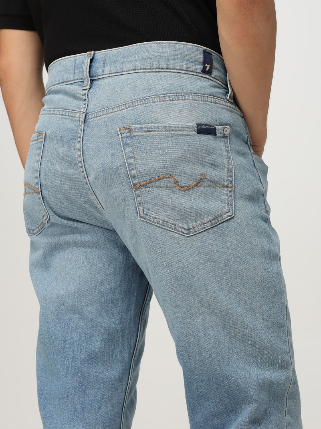 7 FOR ALL MANKIND JEANS: Jeans men 7 For All Mankind, Blue - Img 3