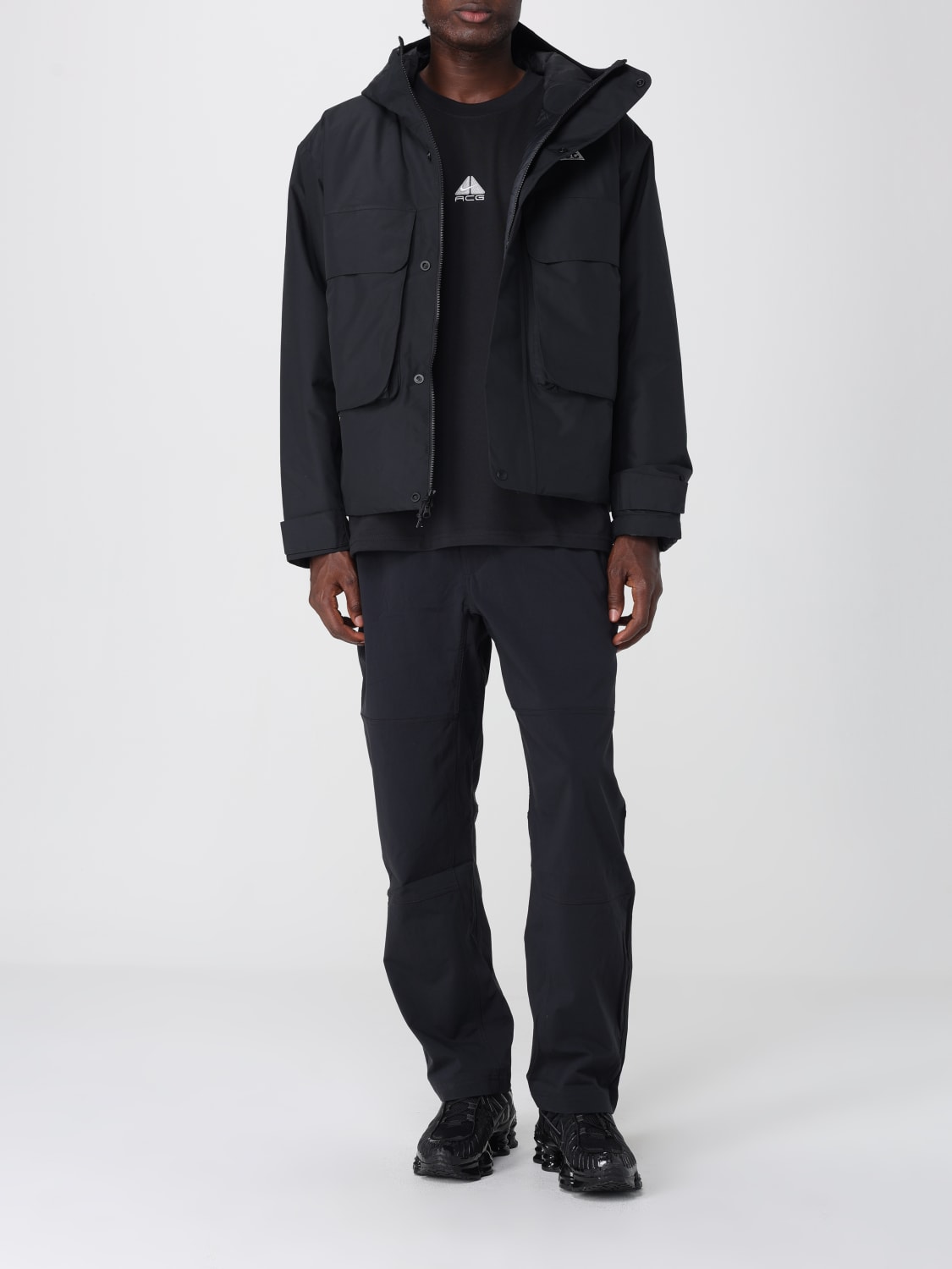 NIKE 재킷: 재킷 남성 Nike, 블랙 - Img 2