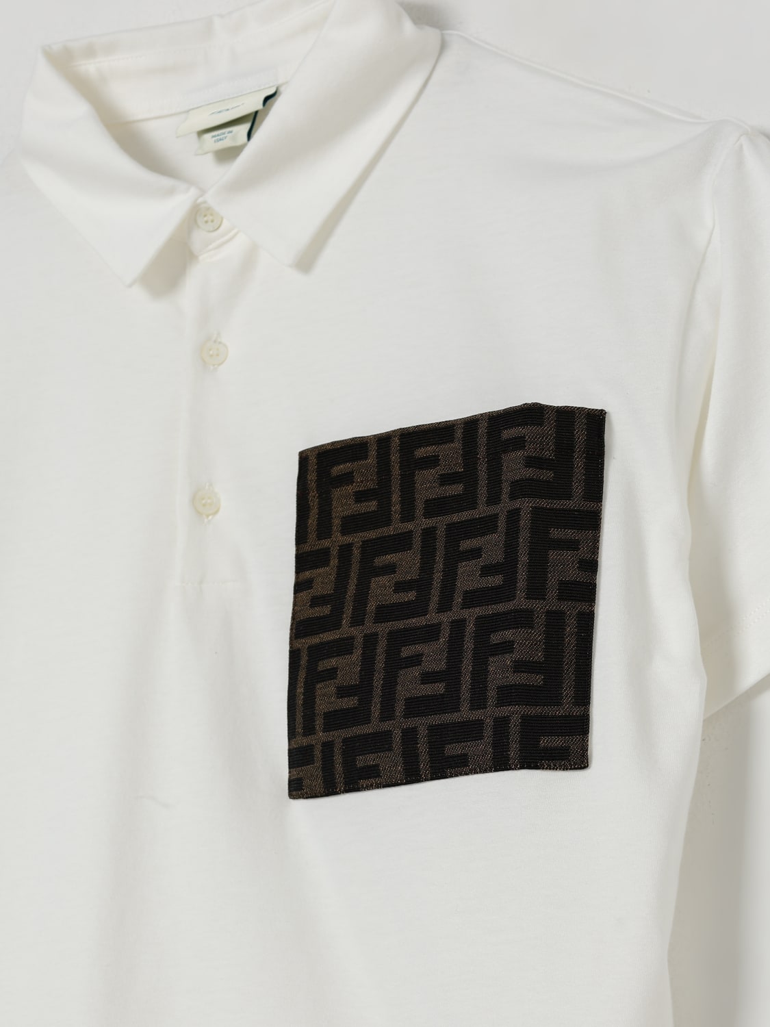 FENDI POLO SHIRT: T-shirt kids Fendi, White - Img 3