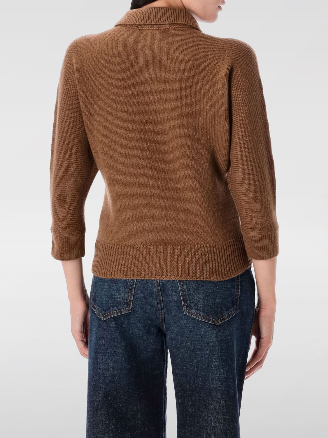 KHAITE POLO SHIRT: Polo shirt woman Khaite, Brown - Img 2