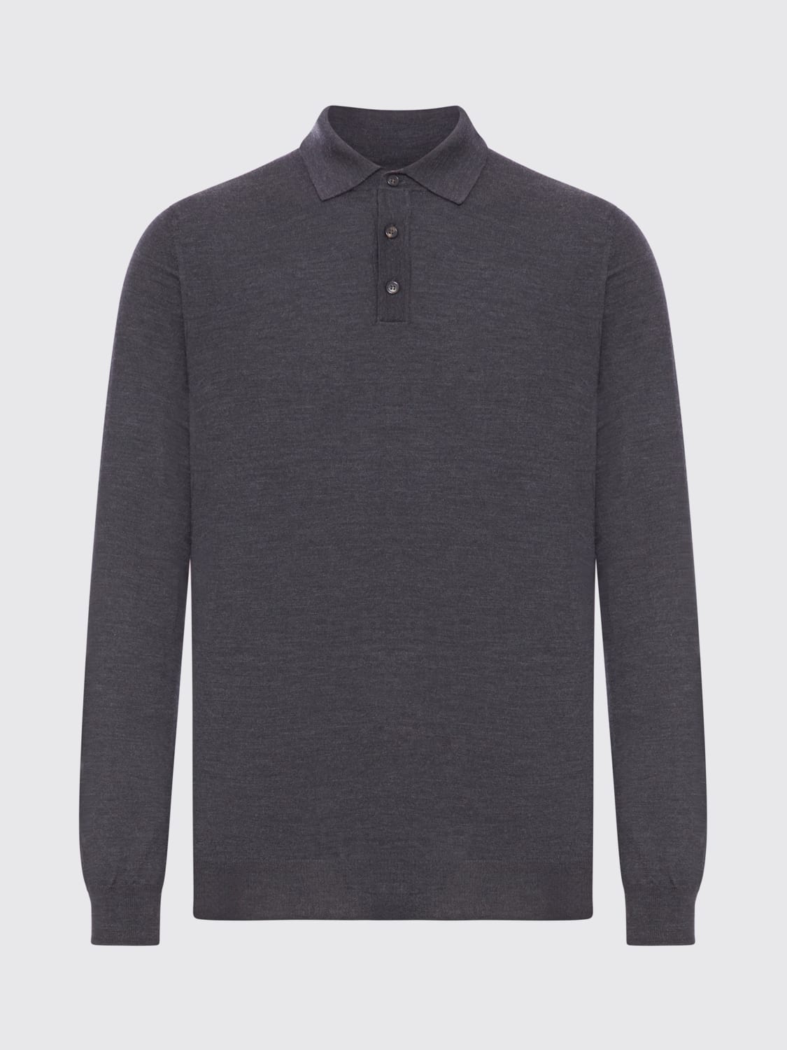 ZANONE POLO: Polo in maglia di lana vergine Zanone, Grigio Topo - Img 1