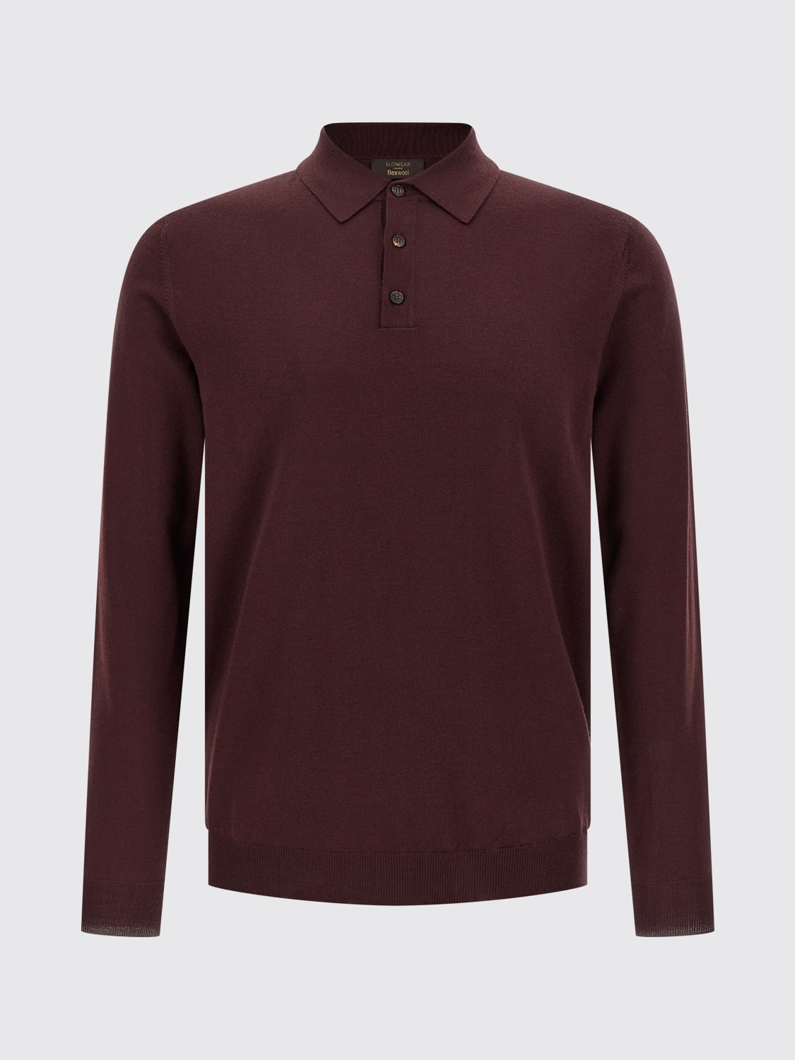 ZANONE POLO: Polo in maglia di lana vergine Zanone, Bordeaux - Img 1