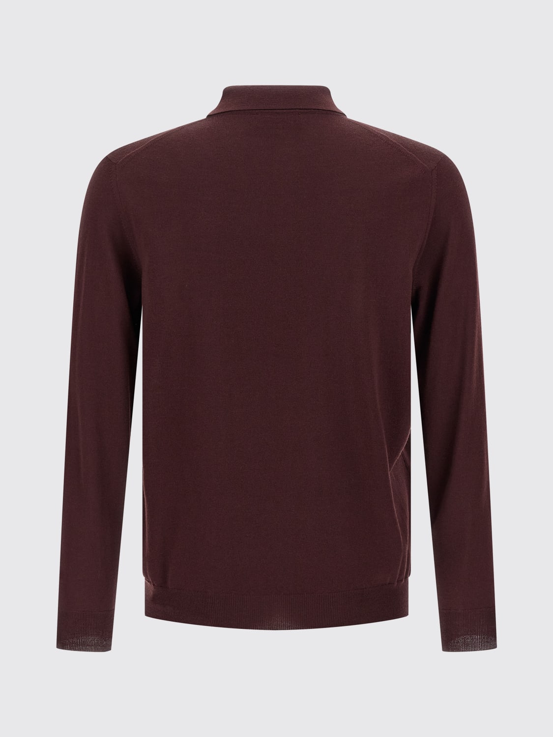 ZANONE POLO: Polo in maglia di lana vergine Zanone, Bordeaux - Img 2