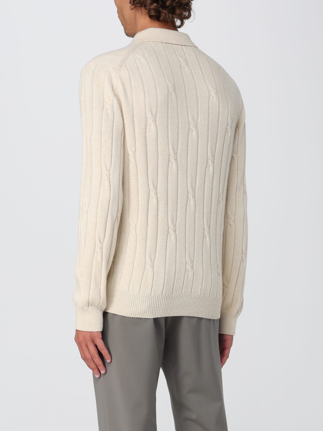 ZANONE POLO: Polo hombre Zanone, Beige - Img 2