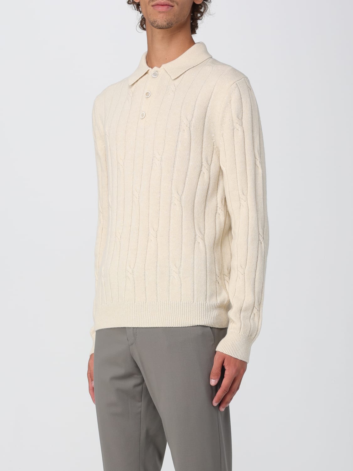 ZANONE POLO: Polo hombre Zanone, Beige - Img 3