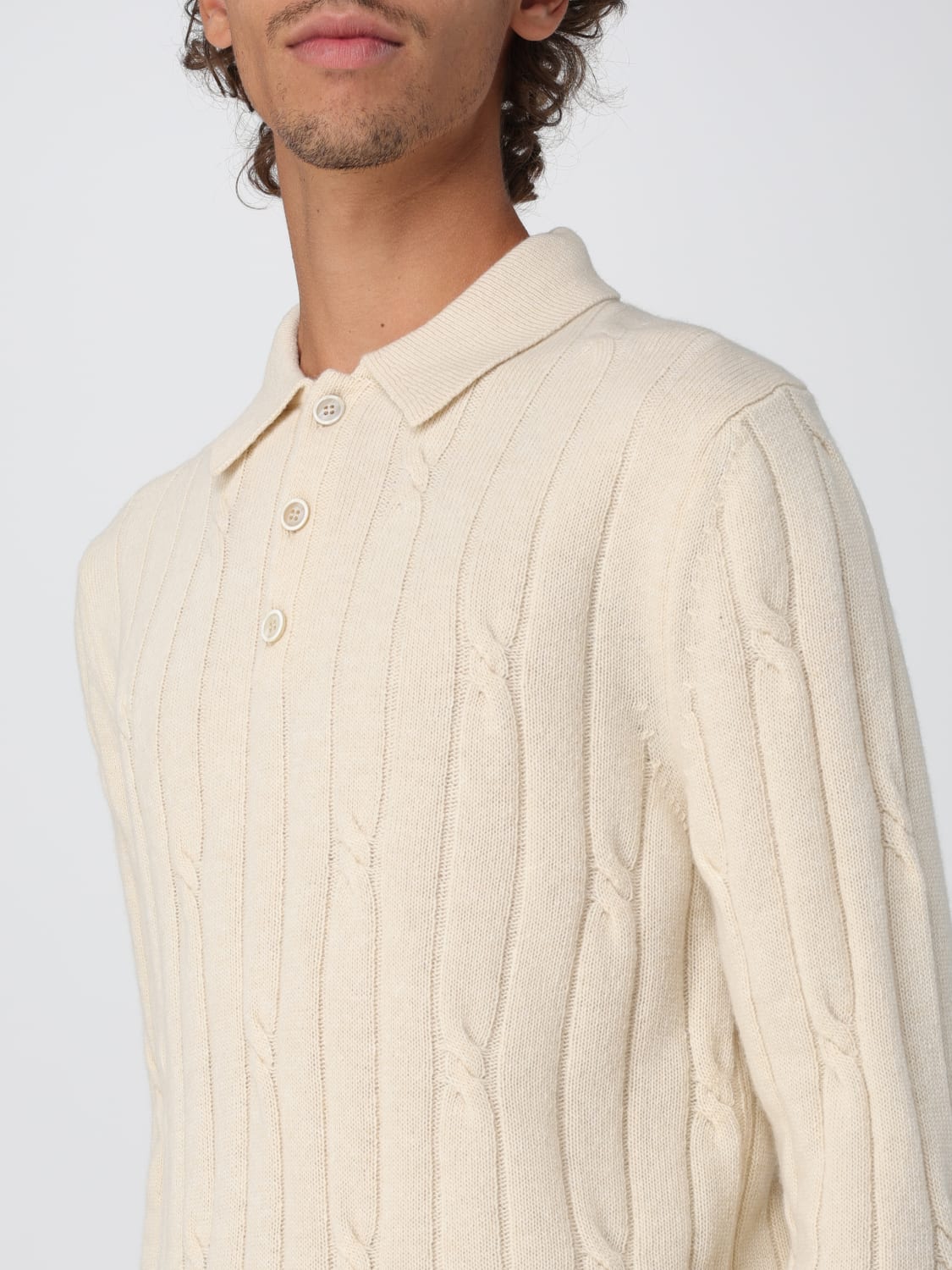 ZANONE POLO: Polo hombre Zanone, Beige - Img 4