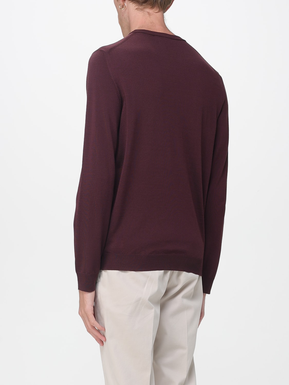 ZANONE MAGLIA: Pullover Zanone in lana vergine , Bordeaux - Img 2