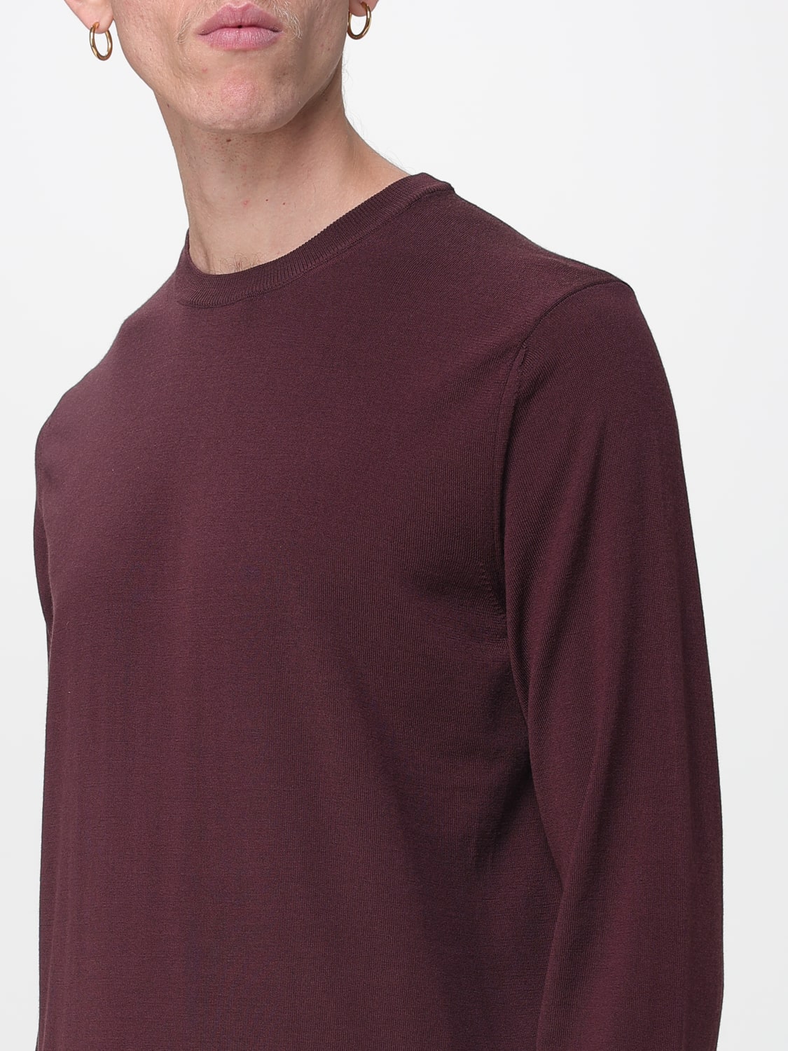 ZANONE MAGLIA: Pullover Zanone in lana vergine , Bordeaux - Img 3