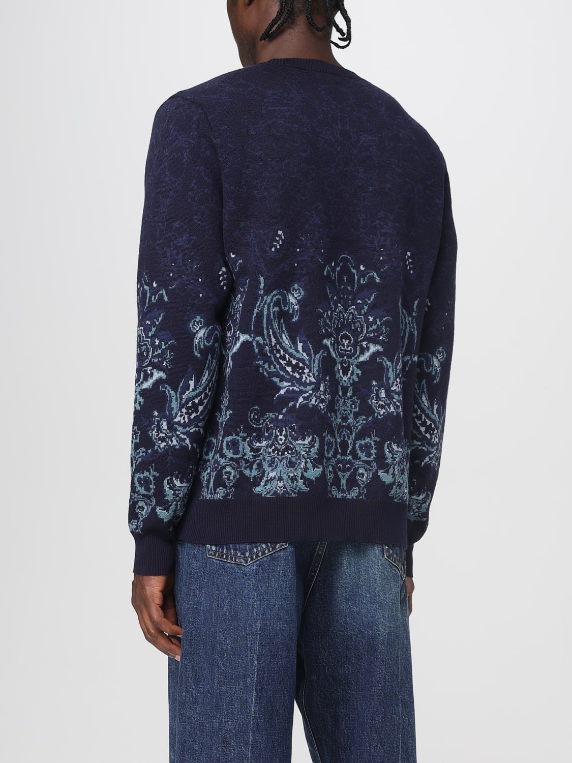 ETRO SWEATER: Cardigan men Etro, Navy - Img 3