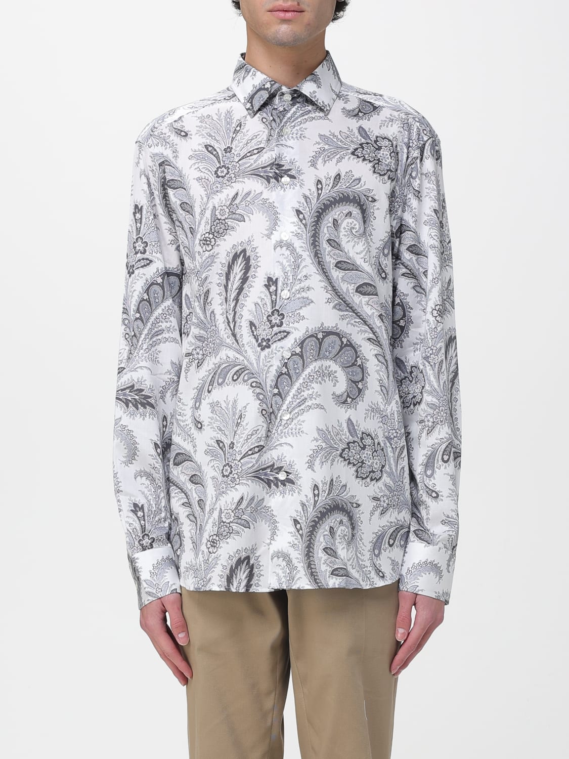 ETRO SHIRT: Shirt men Etro, Grey - Img 1