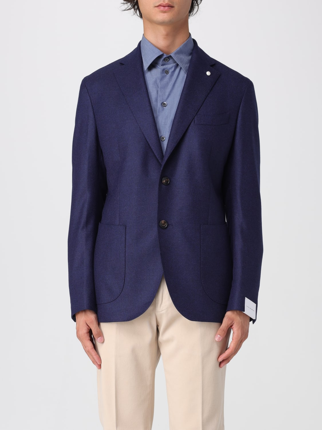LUIGI BIANCHI JACKET: Blazer men Luigi Bianchi, Blue - Img 1