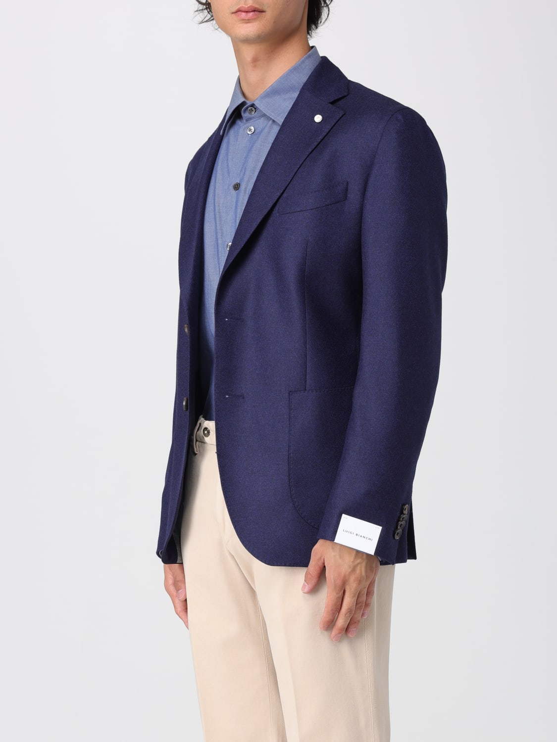 LUIGI BIANCHI JACKET: Blazer men Luigi Bianchi, Blue - Img 3