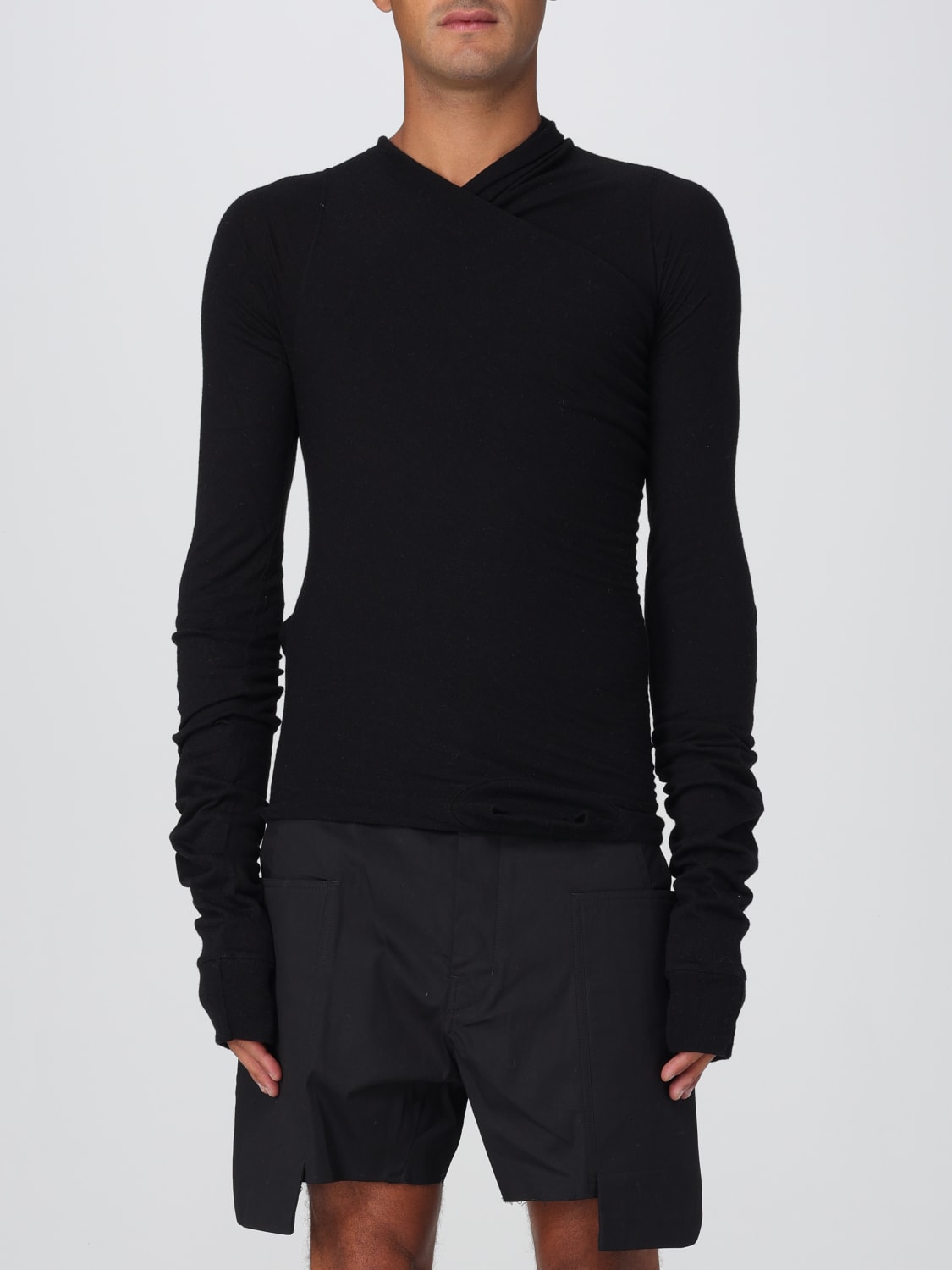 RICK OWENS SWEATER: T-shirt men Rick Owens, Black - Img 1
