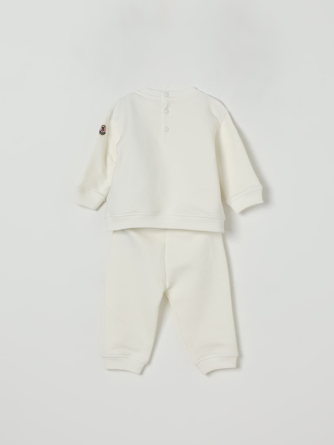 MONCLER JUMPSUIT: Romper kids Moncler, White - Img 2