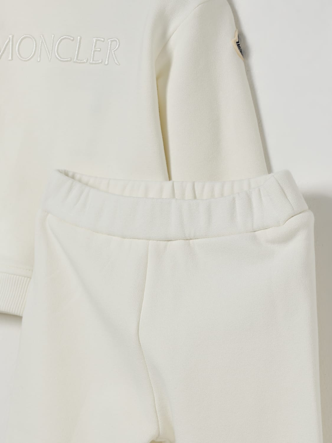 MONCLER JUMPSUIT: Romper kids Moncler, White - Img 3