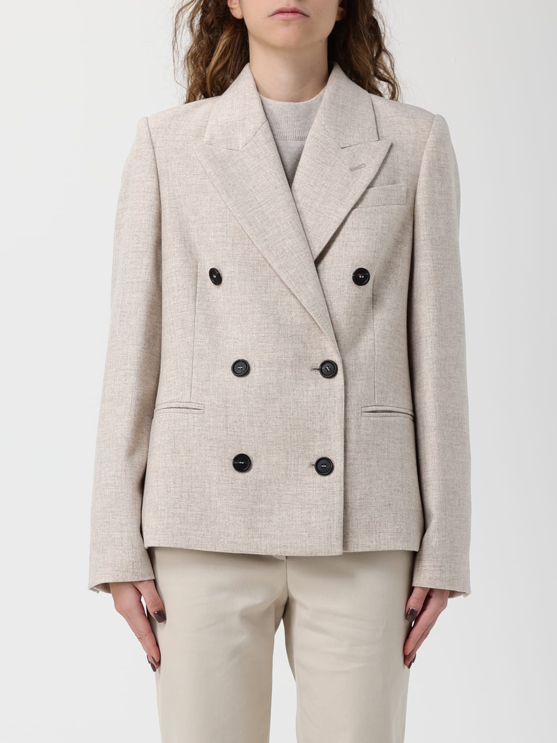 BRUNELLO CUCINELLI VESTE: Veste femme Brunello Cucinelli, Beige - Img 1