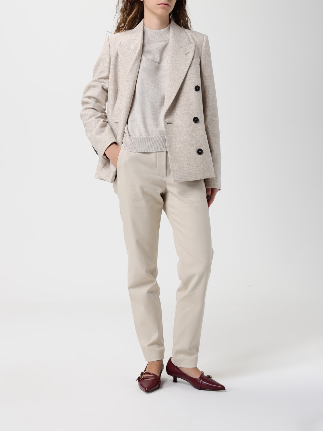 BRUNELLO CUCINELLI VESTE: Veste femme Brunello Cucinelli, Beige - Img 2