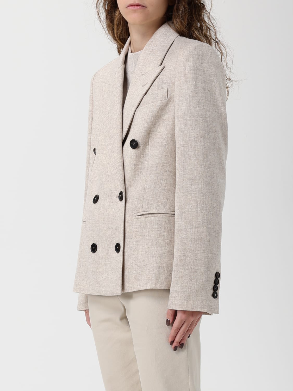 BRUNELLO CUCINELLI VESTE: Veste femme Brunello Cucinelli, Beige - Img 4